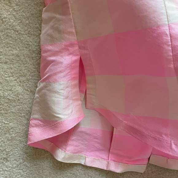 Pretty Silk Gingham Collared Blouse - Picture 4 of 5